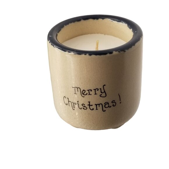 Votives Snowman Family Friends Candle Crocks AND Candles Merry Christmas Set - Picture 6 of 11